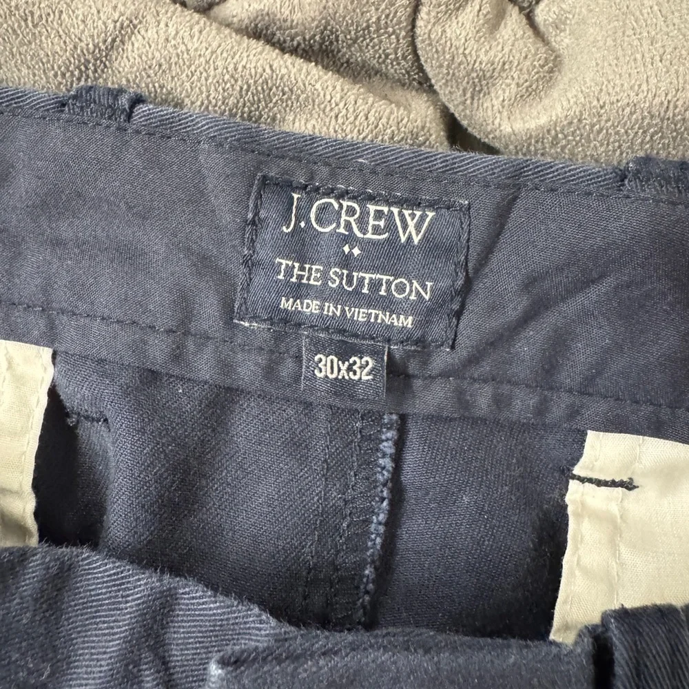 J.Crew Men’s Sutton Fit Chino Pants Navy Blue 30x32 Slim Straight